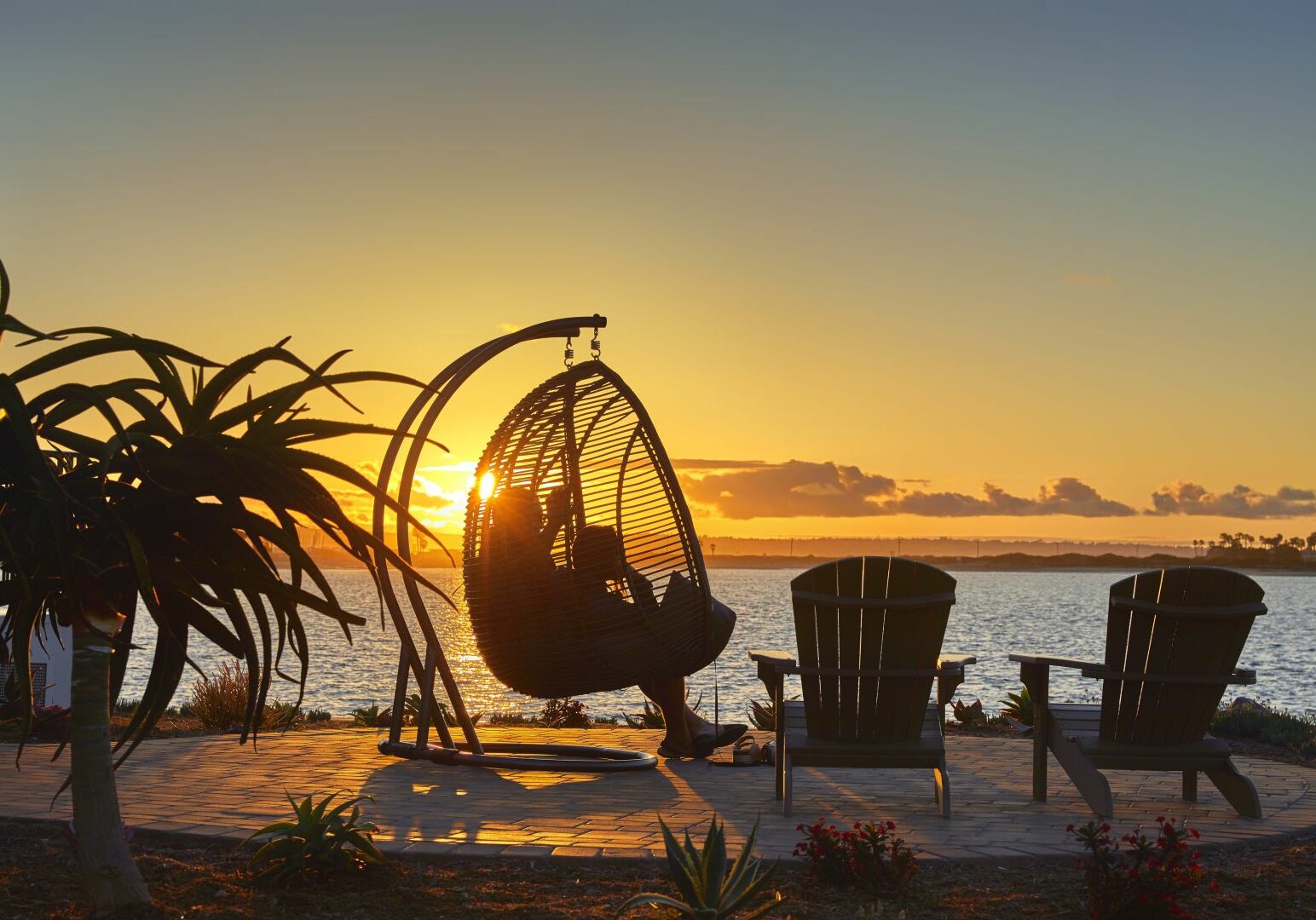 Leows Coronado Bay Resort sunset chair outside